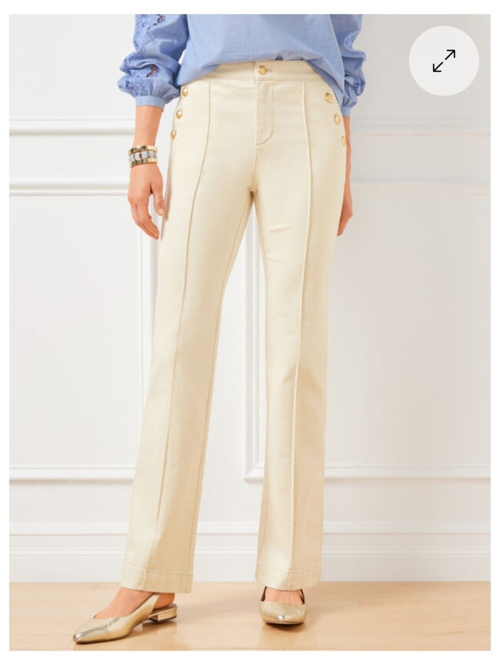 Talbots Petite Flare Leg Sailor Jean